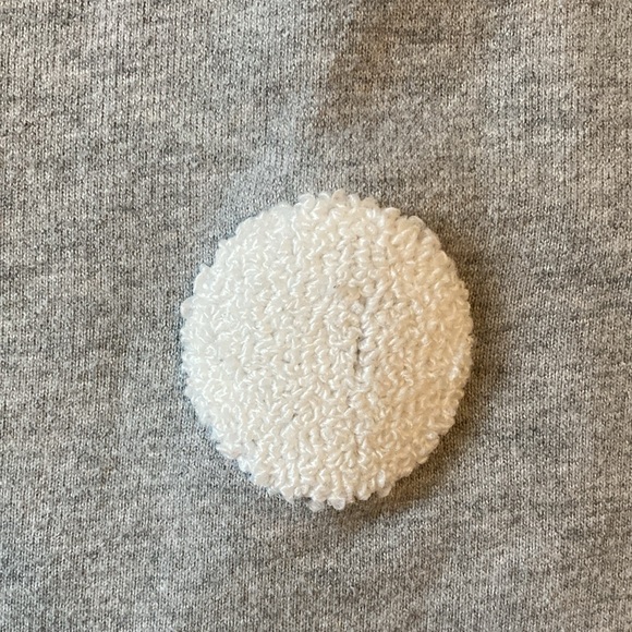 Boden Gray Sweatshirt with White Polka Dots - Picture 2 of 6